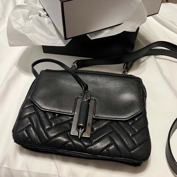 !!!SOLD. Mackage Black Chevron Quilted Lambskin purse - Picture 3 of 16